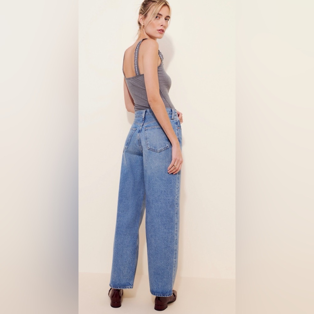Agolde Low Slung Baggy Straight Jeans - Picture 3 of 6